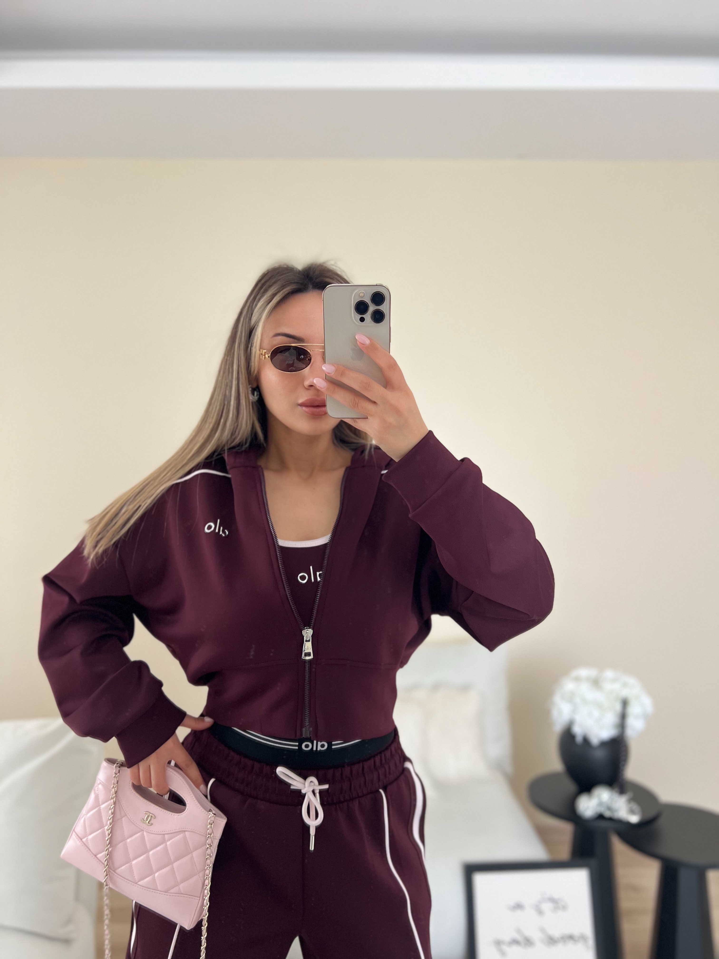 Premium Bordo Model Kabartma Baskılı 3'lü Takım thumbnail 2