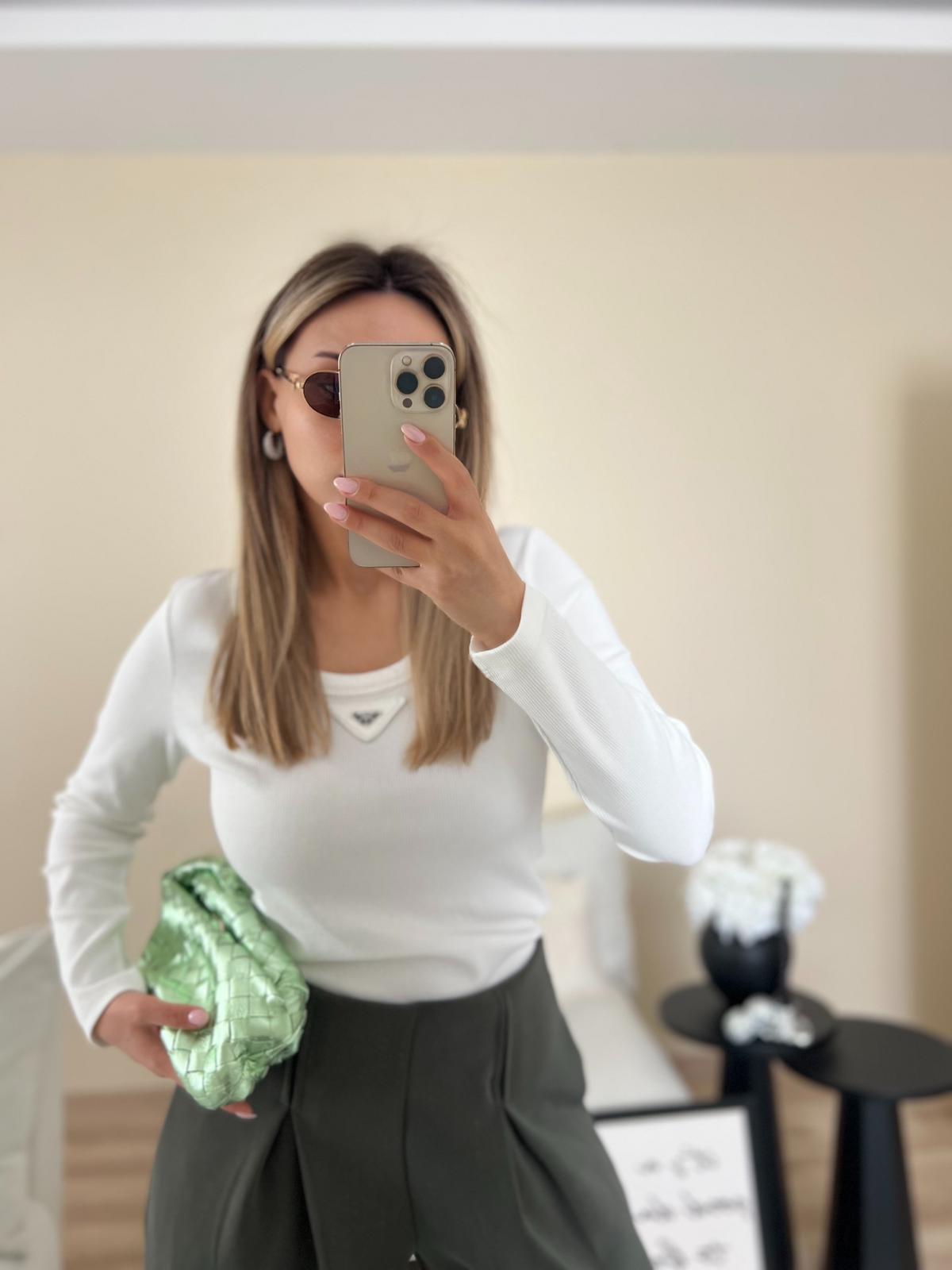 PREMIUM BEYAZ TOKALI BLUZ