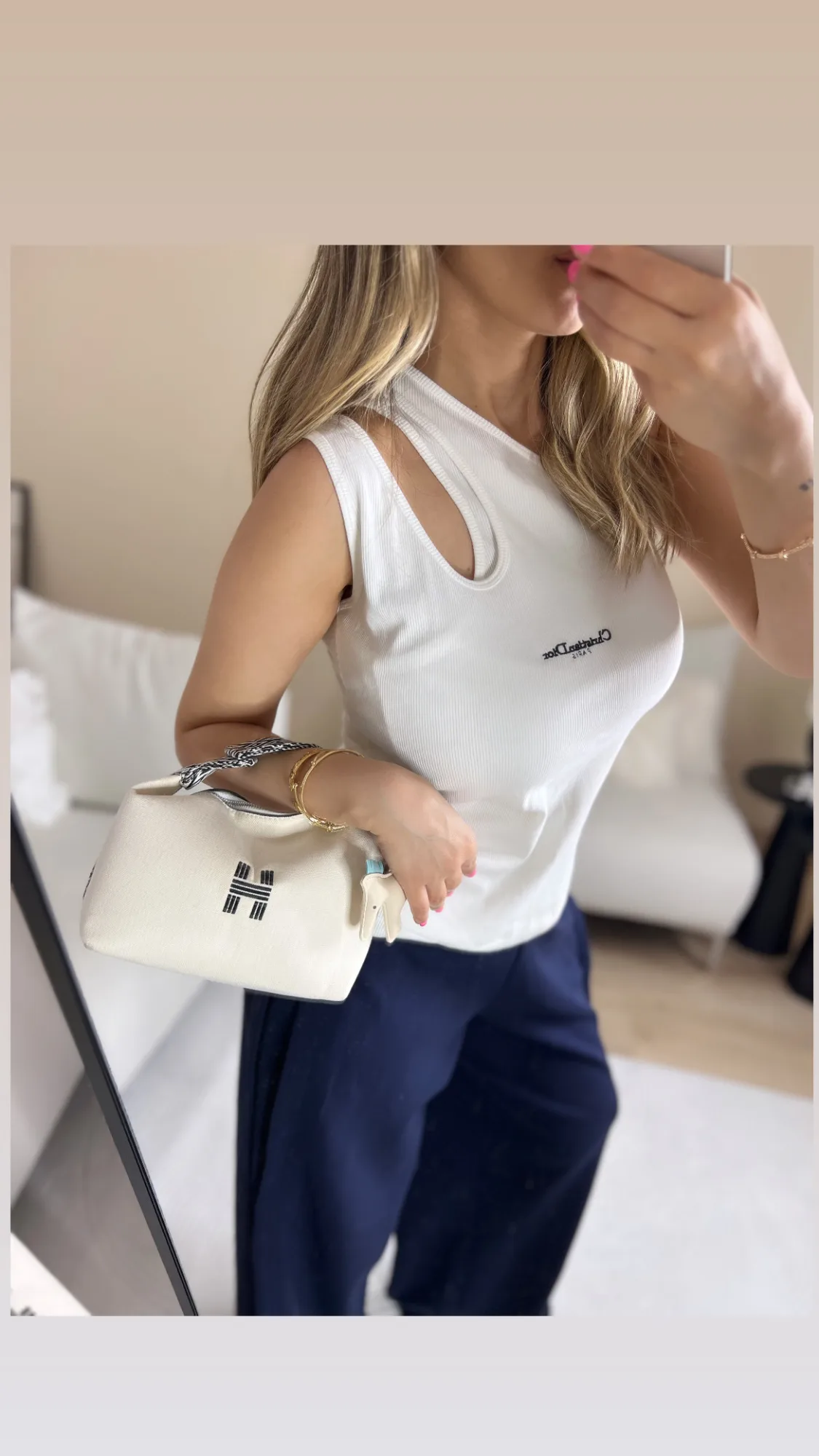 Premium çift taraflı beyaz atlet 3