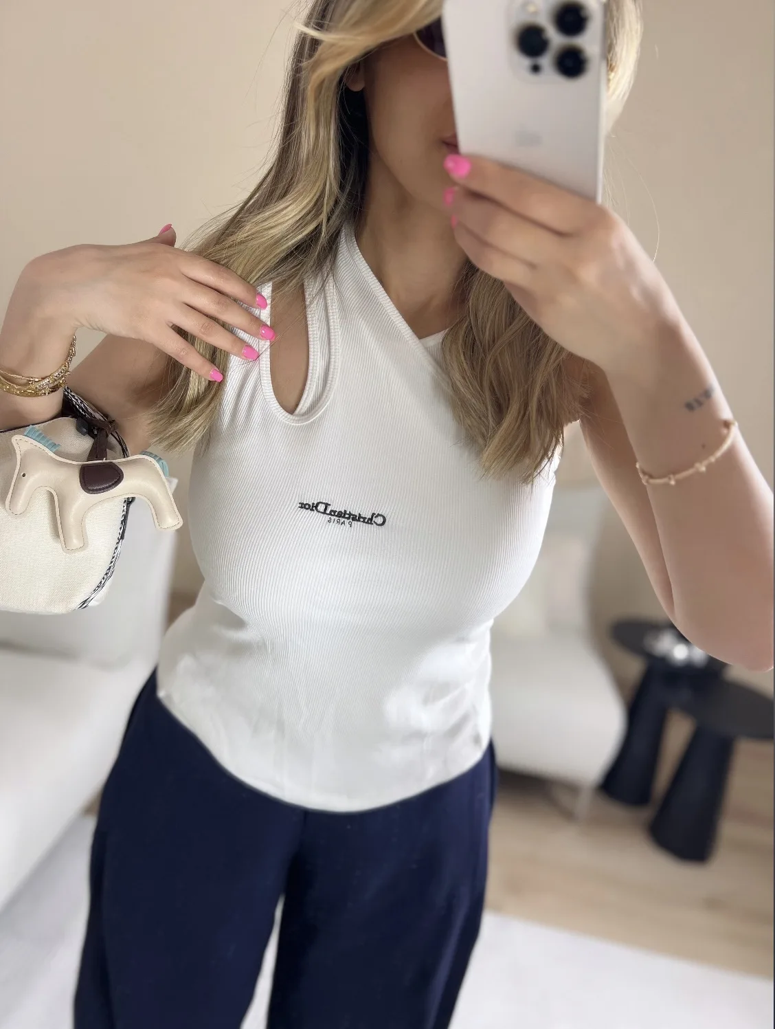Premium çift taraflı beyaz atlet 4