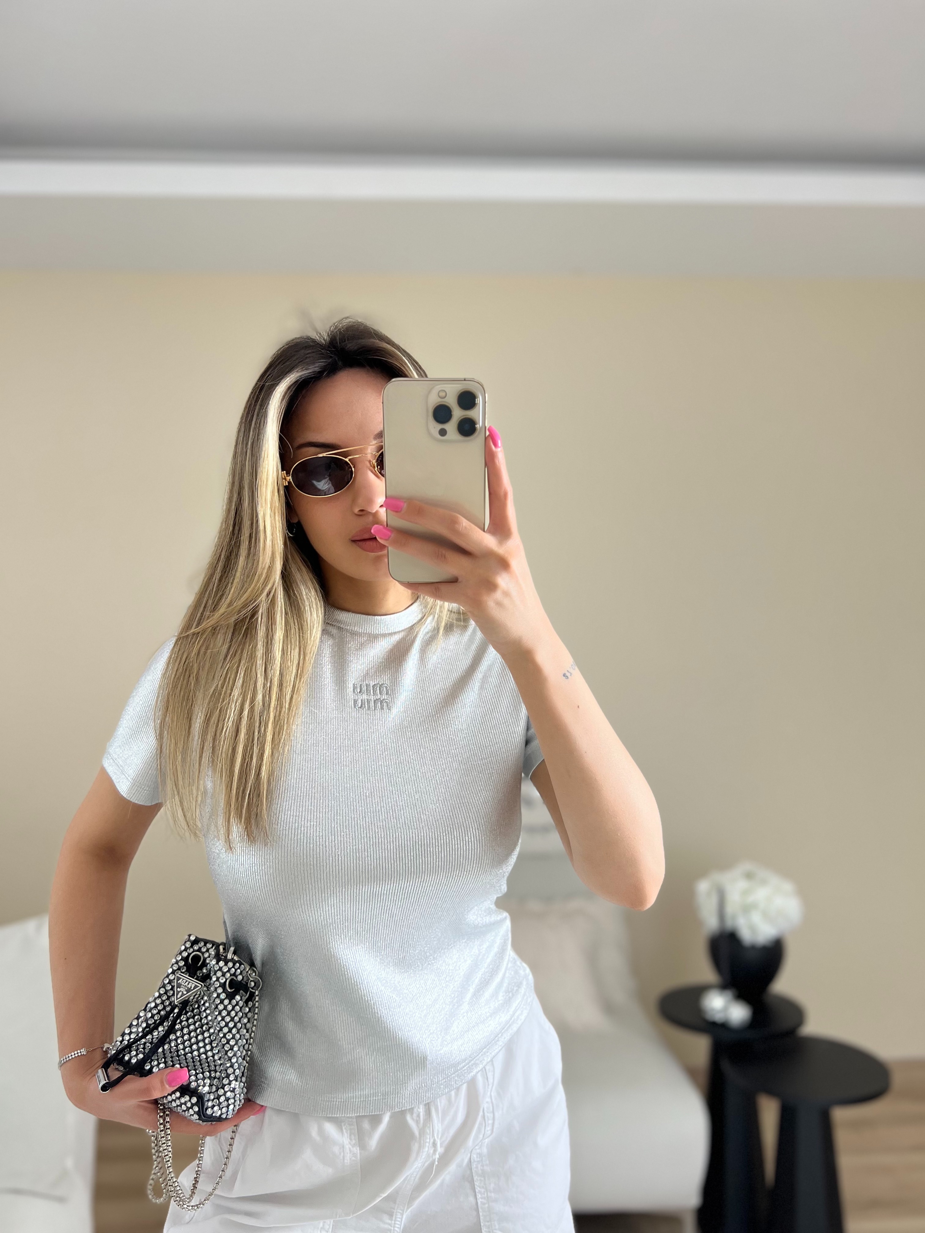 Premium Gümüş baskılı Tşört thumbnail 3