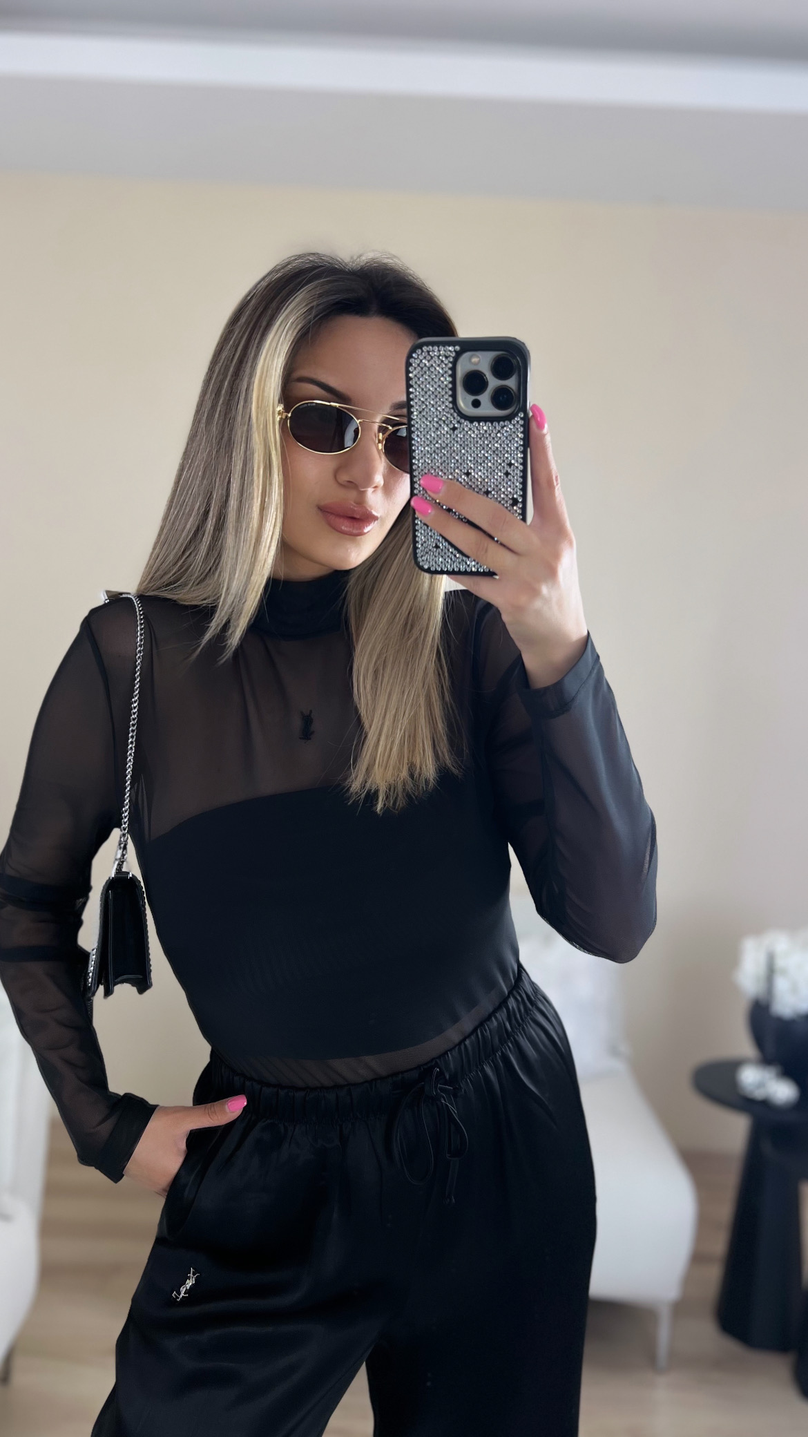 Premium Transparan bluz thumbnail 2