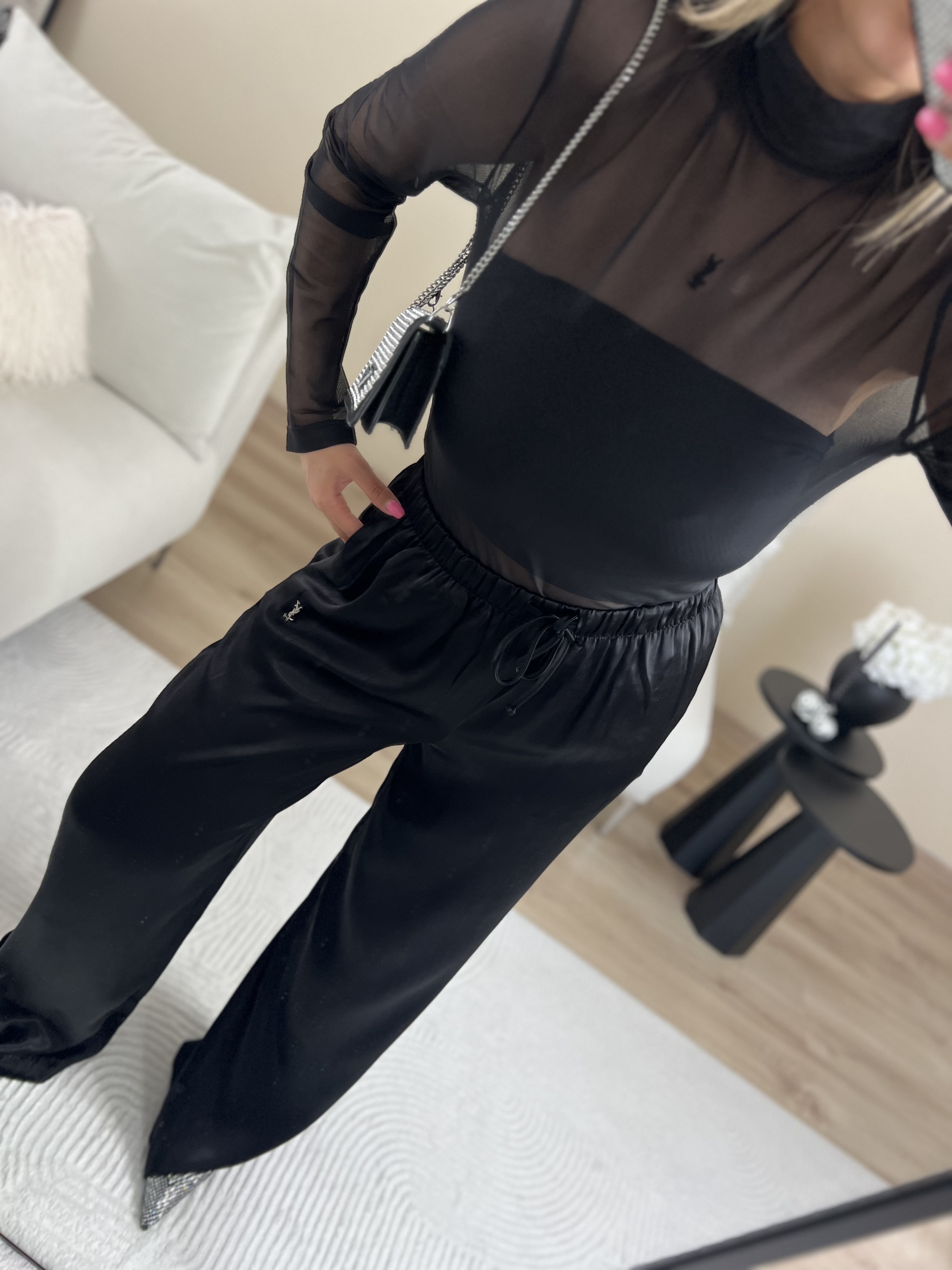 Premium Transparan bluz thumbnail 3