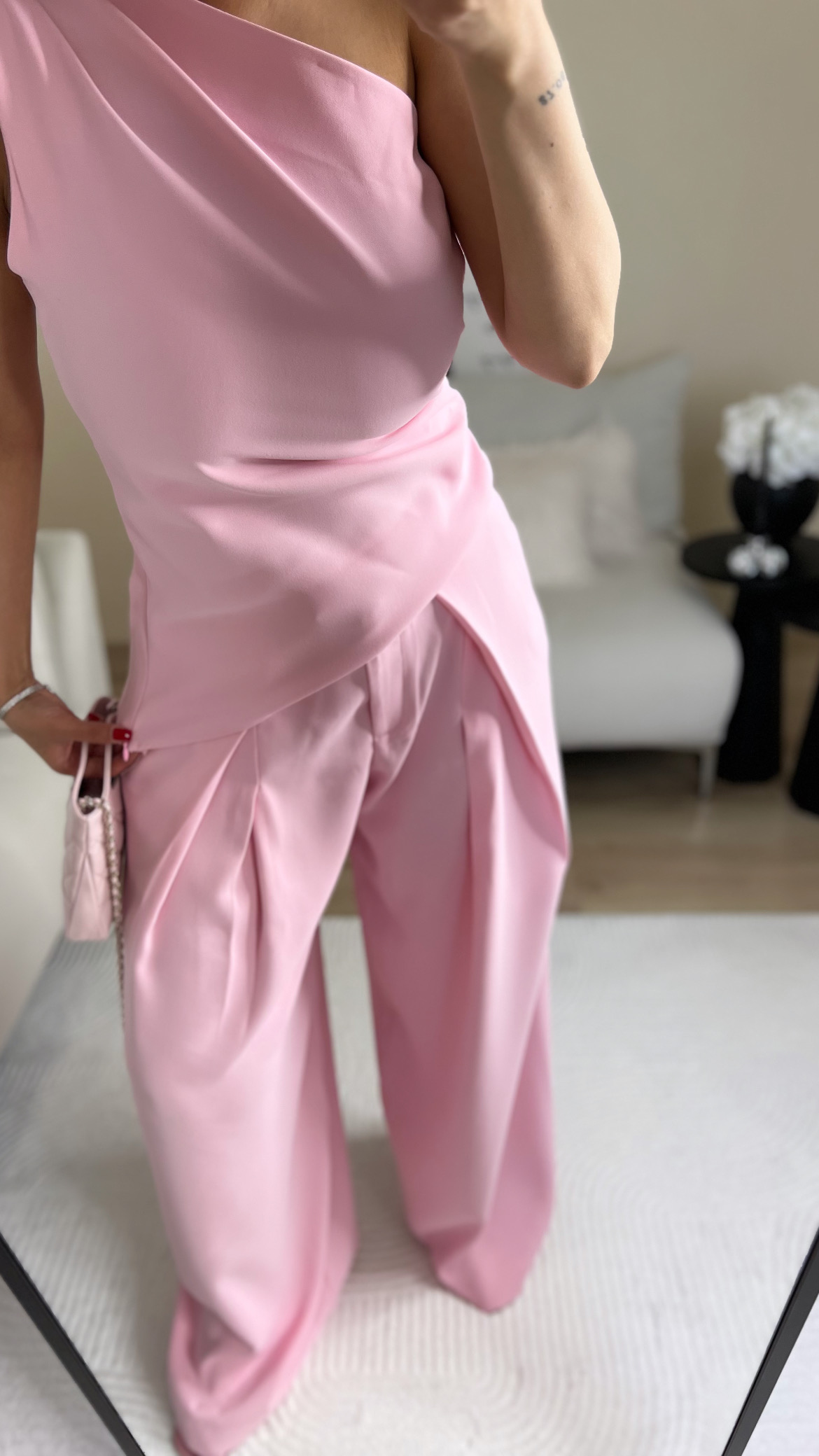 pembe pantolon bluz takım thumbnail 6