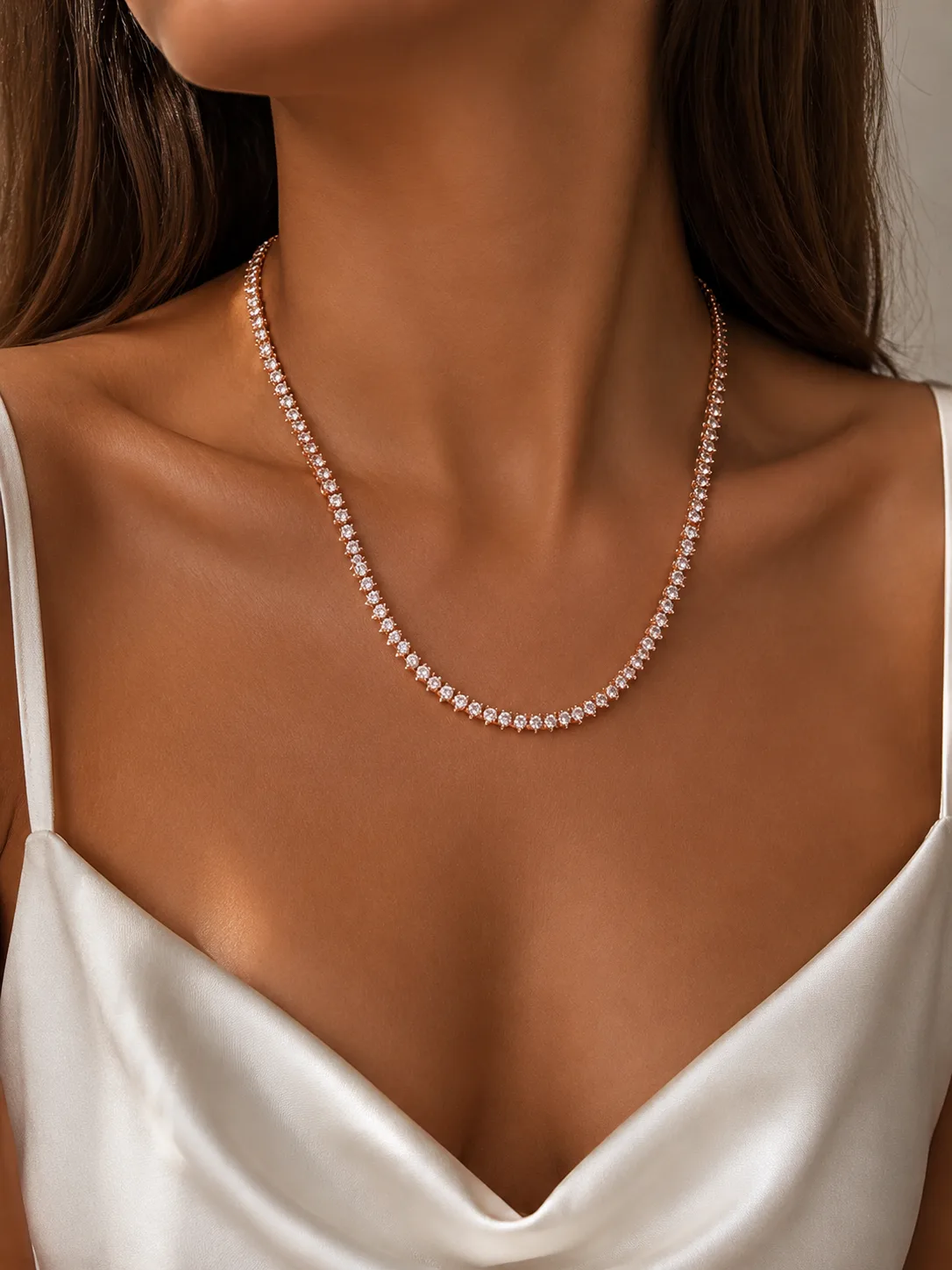 Kristal gold kolye