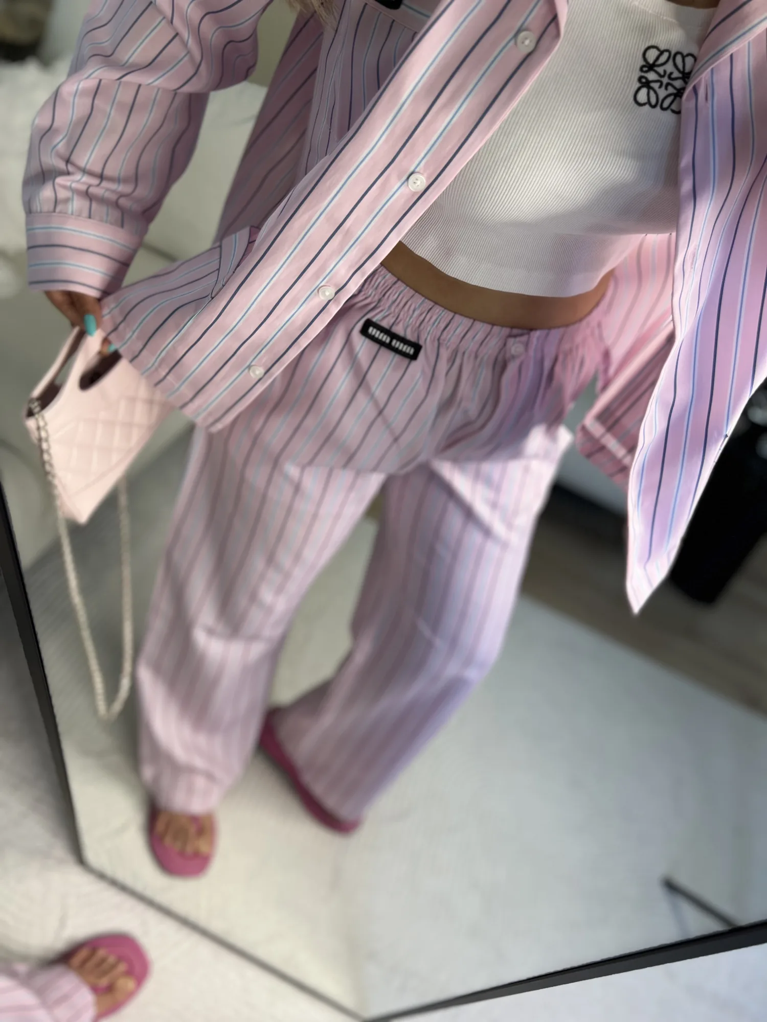 Pembe çizgili premium takım 8