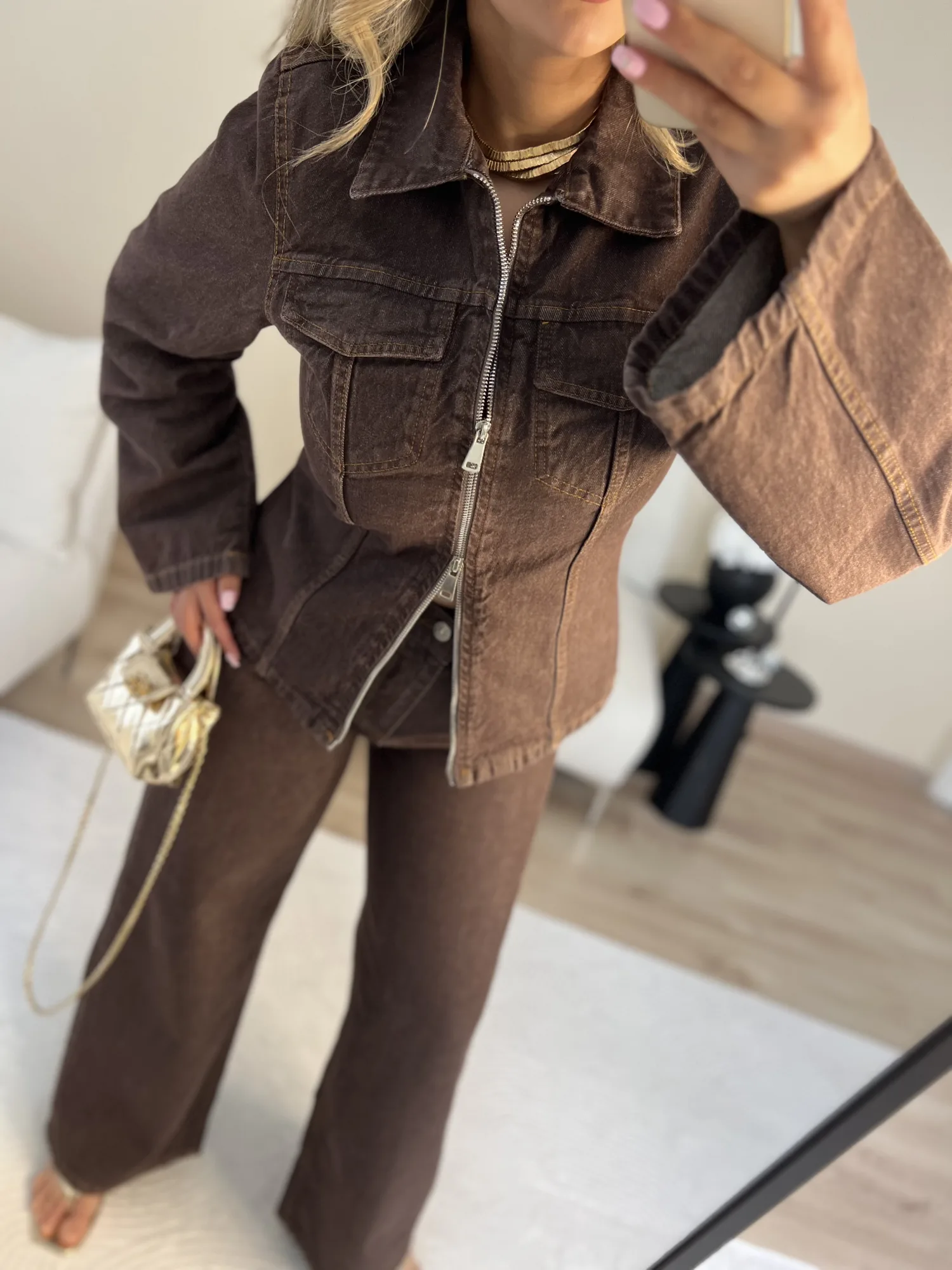 Fermuarlı ceket pantolon takım 6